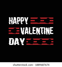 Hand sketched Happy Valentine's Day text as Valentine's Day logotype badge, icon. Valentine's Day poster,card,invitation,banner, vector illustration