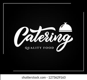 Hand Sketched Lettering Catering Company Logo Stock Vector (Royalty ...