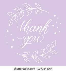 Hand sketched lettering typography sign. Thank you. Poster template  Greetings for logotype, badge, icon, card, postcard, logo, banner, tag. vector illustration EPS 10