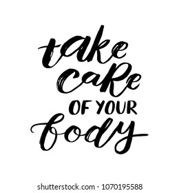 Hand sketched lettering typography.  Trendy lettering art. Drawn inspirational quotation, motivational quote. Ready-to-print design template. Vector illustration.