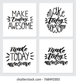 Hand sketched lettering typography.  Trendy lettering art. Drawn inspirational quotation, motivational quote. Ready-to-print design template. Clothes badge,icon,logo,banner,tag. Vector illustration.