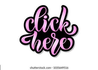 Hand sketched lettering typography for webpage, internet site of women clothes, flowers, souvenirs, accessories, shoes. Illustration EPS 10 for blog icon. Promotional banner for market, store, catalog