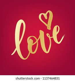 the word love vector