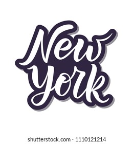 Hand Sketched New York Text Vector Stock Vector (Royalty Free ...