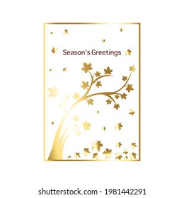 Hand sketched Seasons Greetings logotype, badge and icon typography. Drawn lettering typography for Christmas, New Year card template. Holiday calligraphy banner, flyer on textured background

