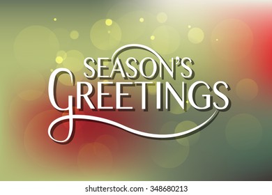 Hand sketched Seasons Greetings logotype, badge and icon typography. Hand drawn lettering typography for Christmas, New Year card template. Holiday calligraphy banner, flyer on textured background