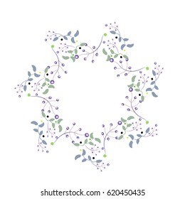 Hand sketched vector leaves,wreath. Perfect for invitations, greeting cards, quotes, blogs, Wedding Frames, posters and more,logo vector