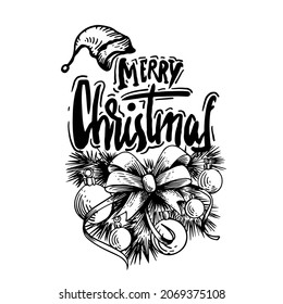 Hand Sketchy drawing of reindeer, vector illustration