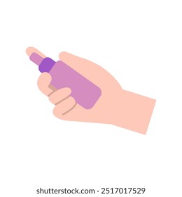 Hand With Skincare Flat Illustration