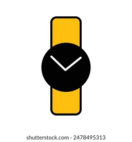 hand smart watch logo and icon 