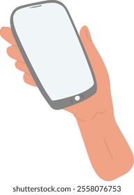 Hand With Smartphone Vector Illustration