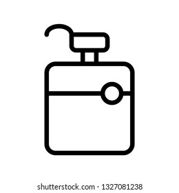 hand soap bottle favorites icon vector