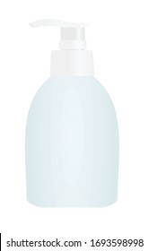 Hand soap bottle. vector illustration