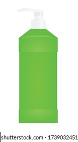 Hand soap bottle. vector illustration