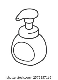 Hand soap. Cosmetics. Vector illustration.