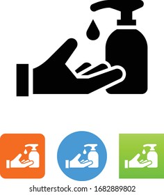 Hand With Soap Dispenser Icon