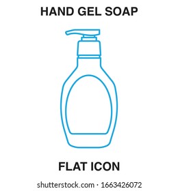 Hand Soap Dispenser, infection control concept. Soap to prevent colds, virus, Coronavirus, Antimicrobial germ kill foam, hand soap, hand gel bottle. flat icon design