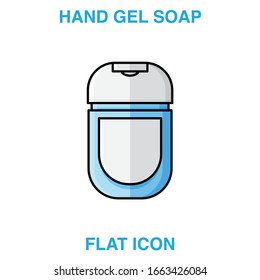Hand Soap Dispenser, infection control concept. Soap to prevent colds, virus, Coronavirus, Antimicrobial germ kill foam, hand soap, hand gel bottle. flat icon design