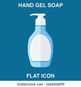 Hand Soap Dispenser, infection control concept. Soap to prevent colds, virus, Coronavirus, Antimicrobial germ kill foam, hand soap, hand gel bottle. flat icon design