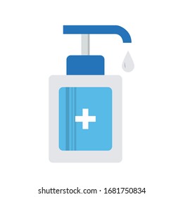 Hand Soap Dispenser, infection control concept. Soap to prevent colds, virus, Coronavirus, flu on Stylish Brown background. Antimicrobial germ kill foam, hand soap, hand gel bottle.