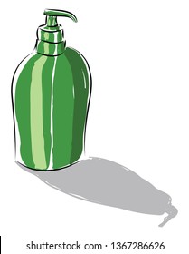 A hand soap dispenser vector  