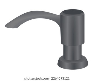 Dispensador de jabón manual. ilustración vectorial