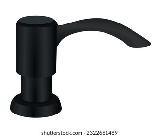 Dispensador de jabón manual. ilustración vectorial