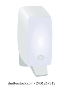 Dispensador de jabón manual. ilustración vectorial