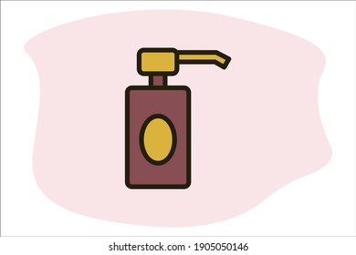 Hand soap icon line filled color concept related Appliance and Household. Furniture Related.

