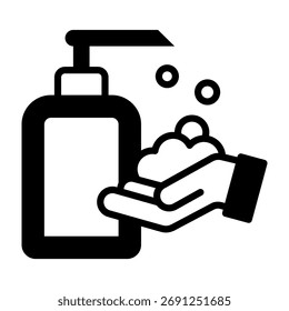 Hand Soap Symbol Mixed Style Vektorgrafik
