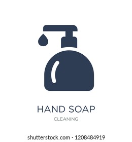 Hand soap icon. Trendy flat vector Hand soap icon on white background from Cleaning collection, vector illustration can be use for web and mobile, eps10