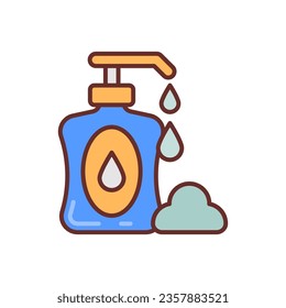 Hand Seife Symbol in Vektorgrafik. Illustration