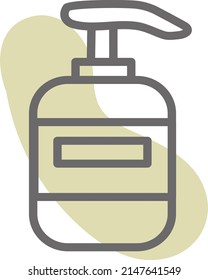 Hand soap, illustration, vector on a white background.