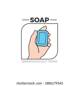 hand soap label collection logo