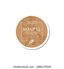 hand soap label collection logo