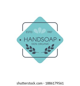 hand soap label collection logo
