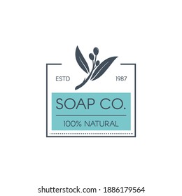 hand soap label collection logo