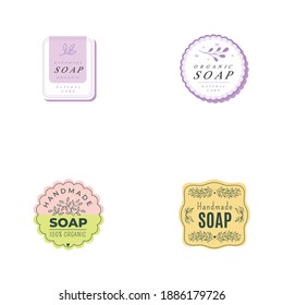 hand soap label collection logo