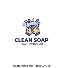 hand soap label collection logo