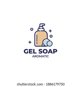 hand soap label collection logo