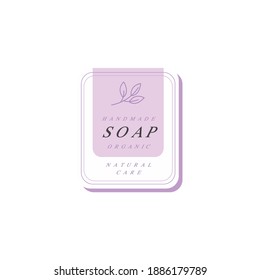 hand soap label collection logo