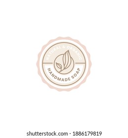 hand soap label collection logo