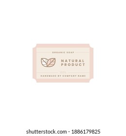 hand soap label collection logo