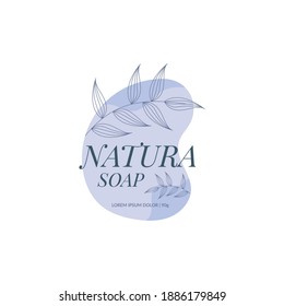 hand soap label collection logo