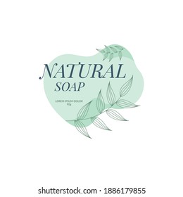 hand soap label collection logo