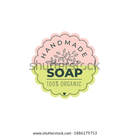 hand soap label collection logo