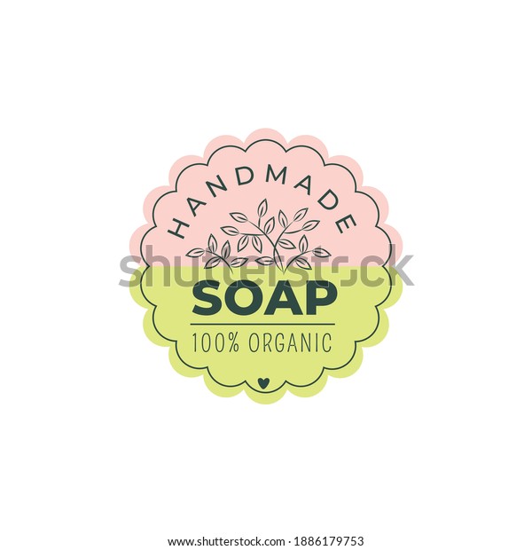 Hand Soap Label Collection Logo Stock Vector (Royalty Free) 1886179753
