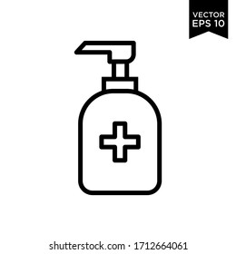Hand Soap  Sanitizer Icon Vector Illustration Logo Template