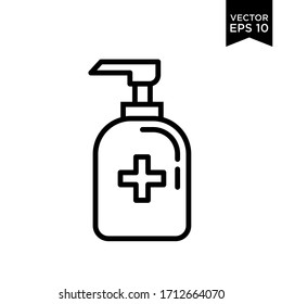 Hand Soap  Sanitizer Icon Vector Illustration Logo Template