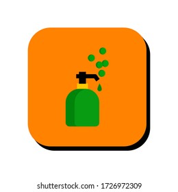 Hand soap vector illustration icon. Hand soap icon in two-dimensional shape. The concept of antibacterial hand sanitizer and healthcare by using a hand soap modern icon.